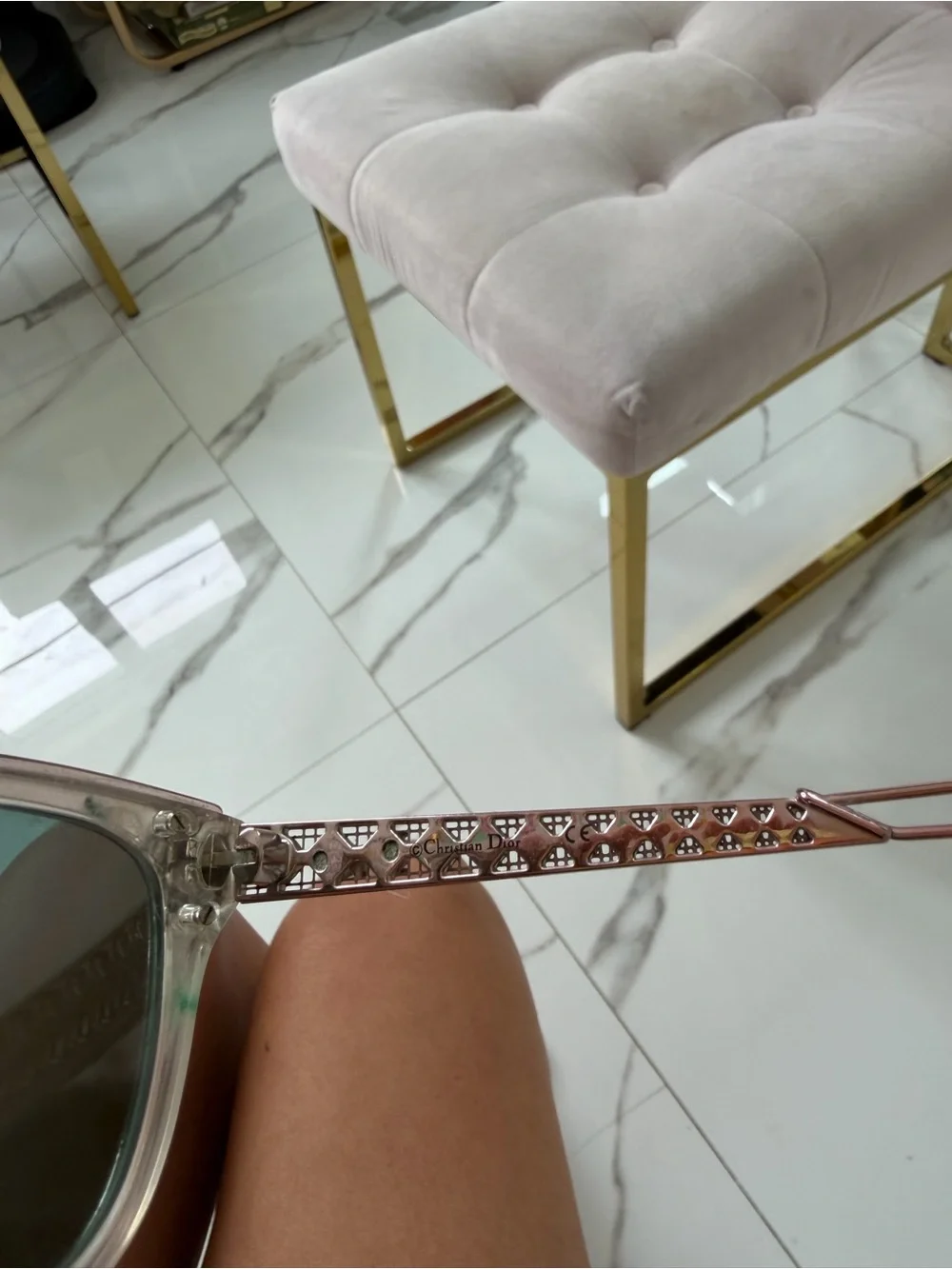 Christian Dior Ladies Diorama 1F Pink Mirror Reflective Cat Eye Sunglasses 🕶️